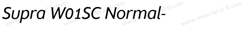 Supra W01SC Normal字体转换